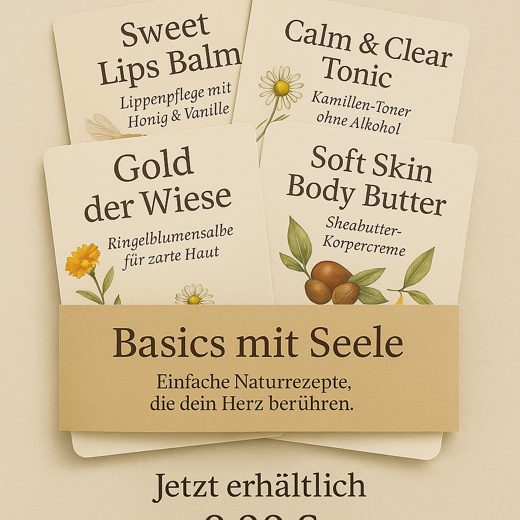 Basics mit Seele – Rezeptkartenset für natürliche Pflege