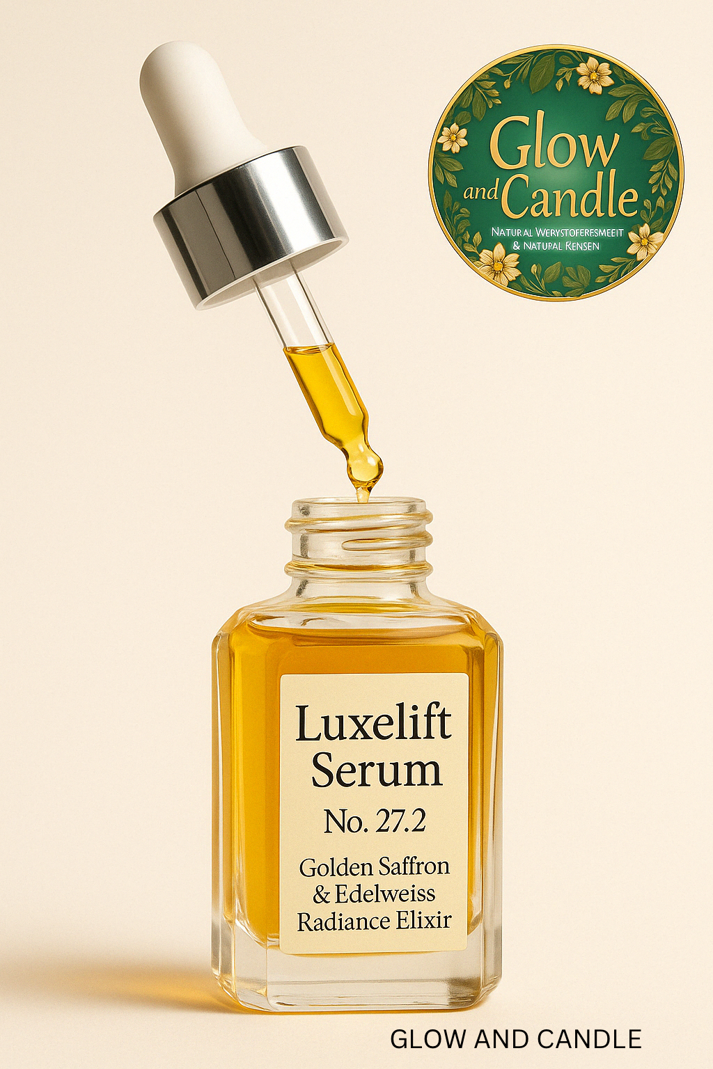 Luxelift Serum No. 27.2 – Golden Saffron & Edelweiss Radiance Elixir