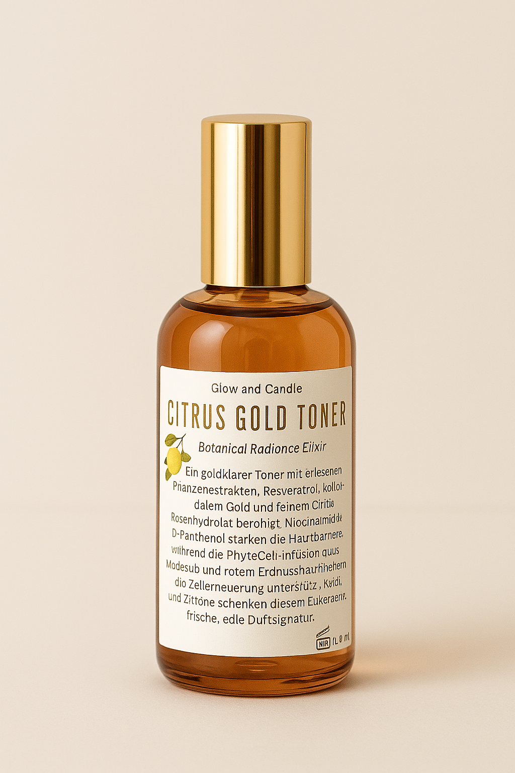 Citrus Gold Toner – Botanical Radiance Elixir